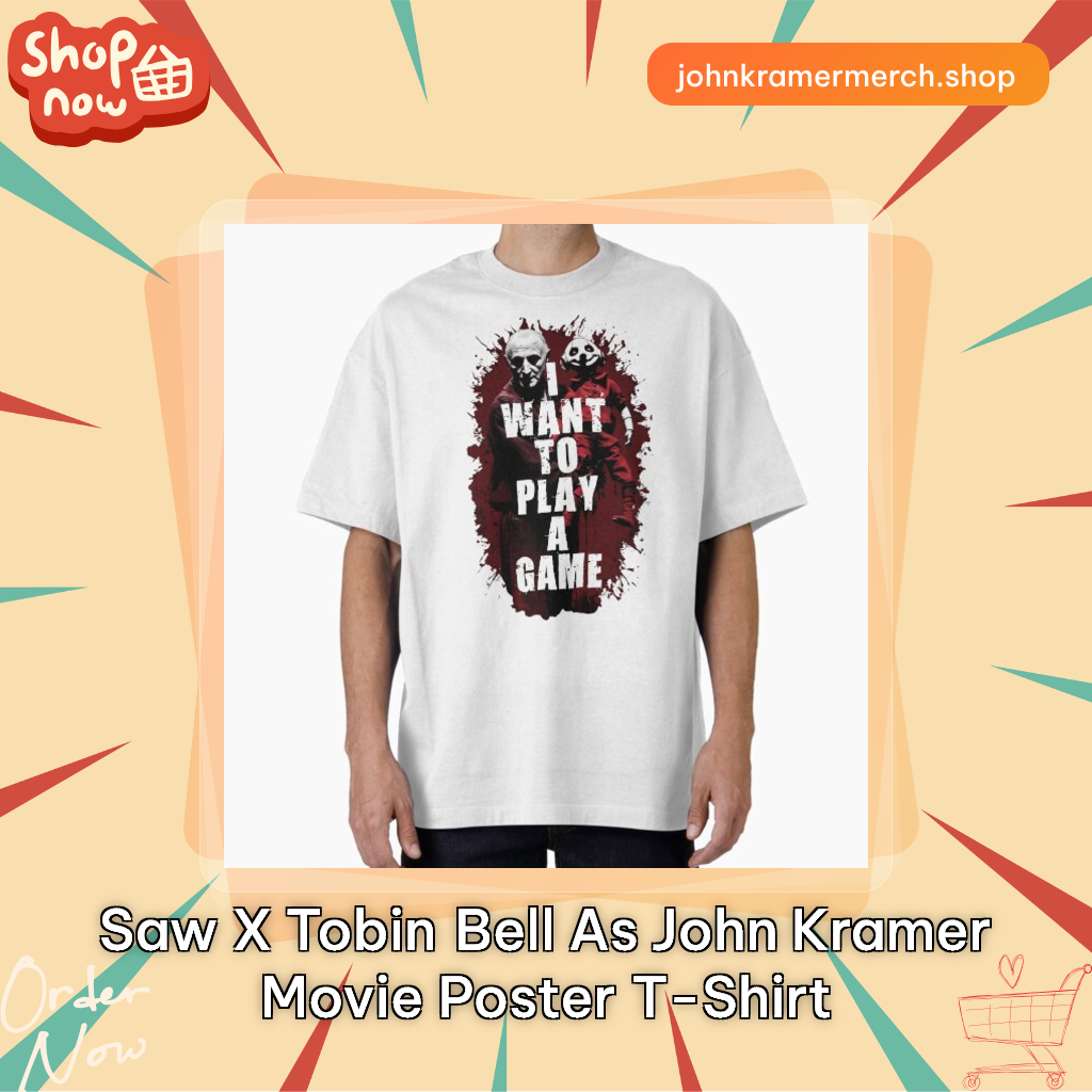 SAW X Tobin Bell as John Kramer movie poster T-Shirt