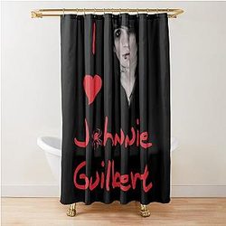 I Love Johnnie Guilbert - Red Shower Curtain