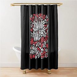 Johnnie Guilbert Red Shower Curtain