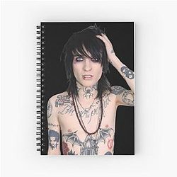 Johnnie Guilbert - No Shirt Patterned Spiral Notebook