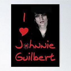 I Love Johnnie Guilbert - Red Poster