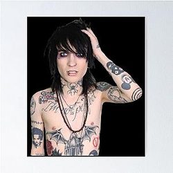 Johnnie Guilbert no shirt patterned Poster