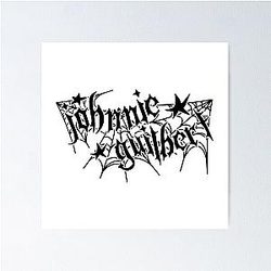Johnnie Guilbert Text Logo Poster