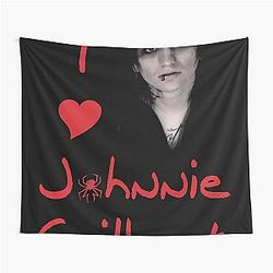 I Love Johnnie Guilbert Red Tapestry