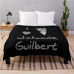 I Love Johnnie Guilbert Throw Blanket