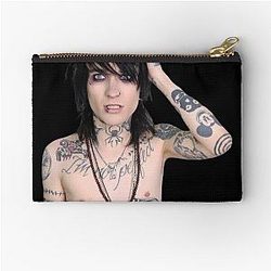 Johnnie Guilbert - No Shirt Patterned Zipper Pouch