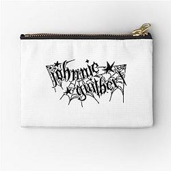 JOHNNY GUILBERT TEXT LOGO ZIPPER POUCH