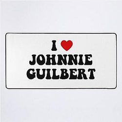 I Heart Johnnie Guilbert Desk Mat