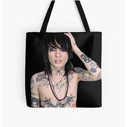 Johnnie Guilbert - No Shirt Patterned All Over Print Tote Bag