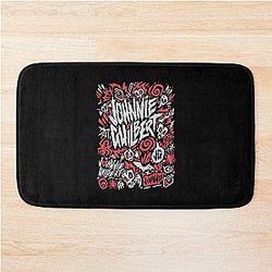 Johnnie Guilbert Red Bath Mat