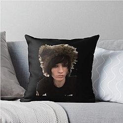 Emo boysturned Johnnie Guilbert Throw Pillow
