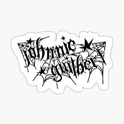 JOHNNIE GUILBERT TEXT LOGO Sticker