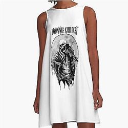Johnnie Guilbert Grim Reaper A-Line Dress