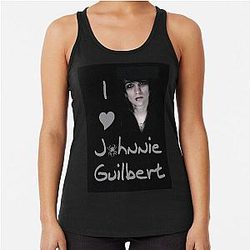 I Love Johnnie Guilbert Racerback Tank Top
