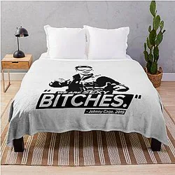 We Are Sexy Bitches - Johnny Cage Quotes Throw Blanket