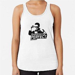 Being Perfect Johnny Cage Quotes Racerback Tank Top