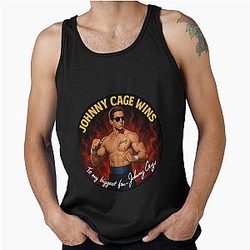 Mortal Kombat Johnny Cage Autograph Tank Top