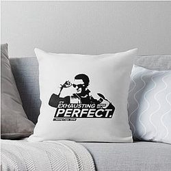 Being Perfect - Johnny Cage Quotes Throw Pillow
