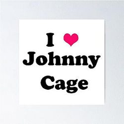 Johnny Cage black Poster
