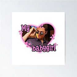 Johnny Cage my baby Girl Mortal Kombat Poster