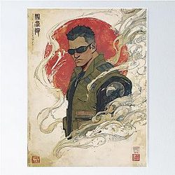 Iconic Johnny Cage Mortal Kombat Poster