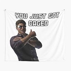 You just got Cage - Johnny Cage meme Tapestry