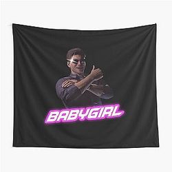 Babygirl Johnny Cage from Mortal Combat Tapestry