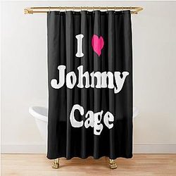 Johnny Cage White Shower Curtain