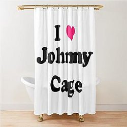 Johnny Cage Black Shower Curtain