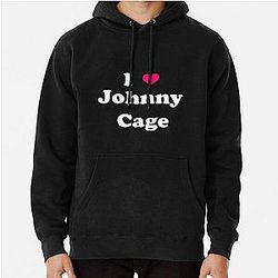 Johnny Cage - I love Johnny Cage white Pullover Hoodie