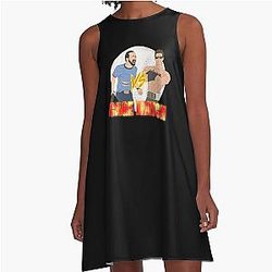 Johnny Cage vs. Nicholas Cage A-Line Dress