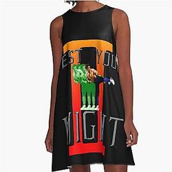 Test Your Might, Mortal Kombat, Johnny Cage A-Line Dress