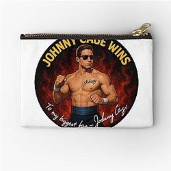 Mortal Kombat Johnny Cage Autograph Zipper Pouch