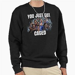 Johnny Cage Mortal Kombat You Just Got Caged Pullover Hoodie Sweatshirt