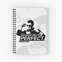 Being Perfect Johnny Cage Quotes Spiral Notebook