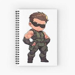 Johnny Cage Mortal Kombat The Hollywood Superstar Spiral notebook