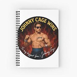 Mortal Kombat Johnny Cage Autograph Notebook