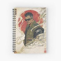 Iconic Johnny Cage Mortal Kombat Notebook