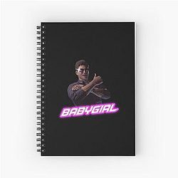 Babygirl Johnny Cage Mortal Kombat Spiral Notebook