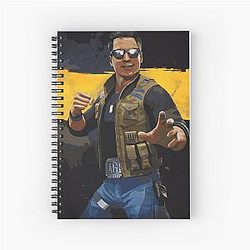 Johnny Cage Classic T-Shirt Spiral Notebook