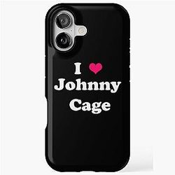 Johnny Cage - I love Johnny Cage white iPhone Tough Case
