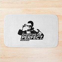 Being Perfect - Johnny Cage Quotes Bath Mat