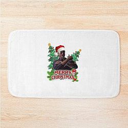 Merry Christmas Johnny Cage Mortal Kombat Bath Mat