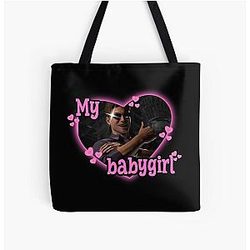 Johnny Cage and my babygirl mortal kombat tote bag