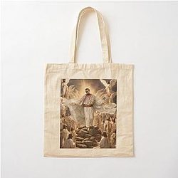 Johnny Cage Jesus Cotton Tote Bag
