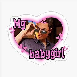 Johnny Cage my Babygirl Mortal Kombat Sticker