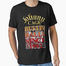 Johnny Cage Bustin' Ball Essential Tee