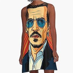 Johnny Depp T-Shirt Iconic Hollywood Actor Merch A-Line
