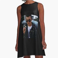 Johnny Depp A-Line Dress