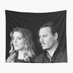 Johnny Depp and Amber Heard Tapestry